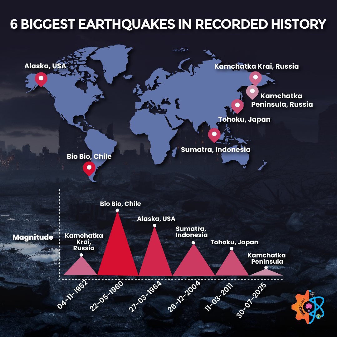 From Chile to Russia – Top 6 Biggest Earthquakes