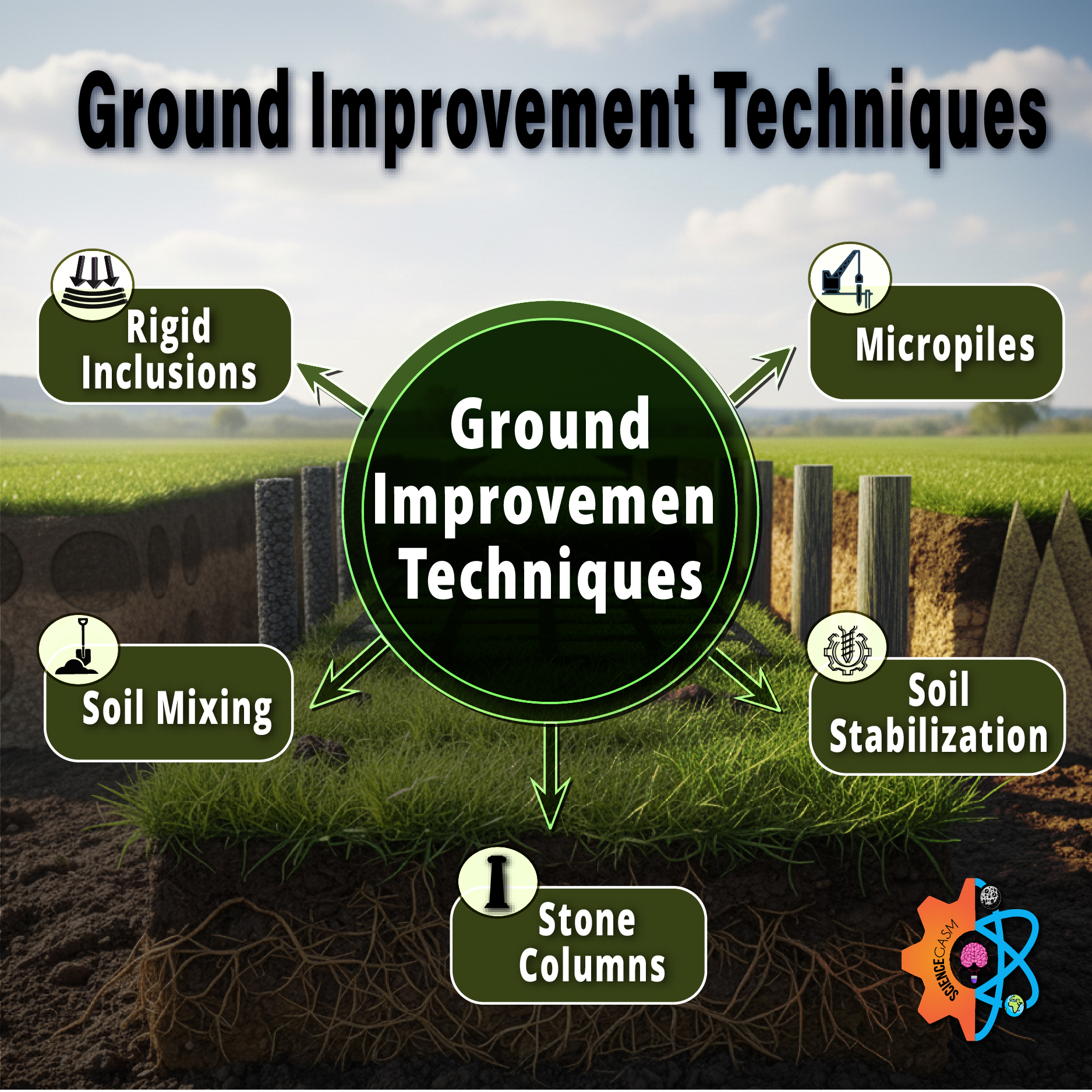 List of Ground Improvement Techniques.